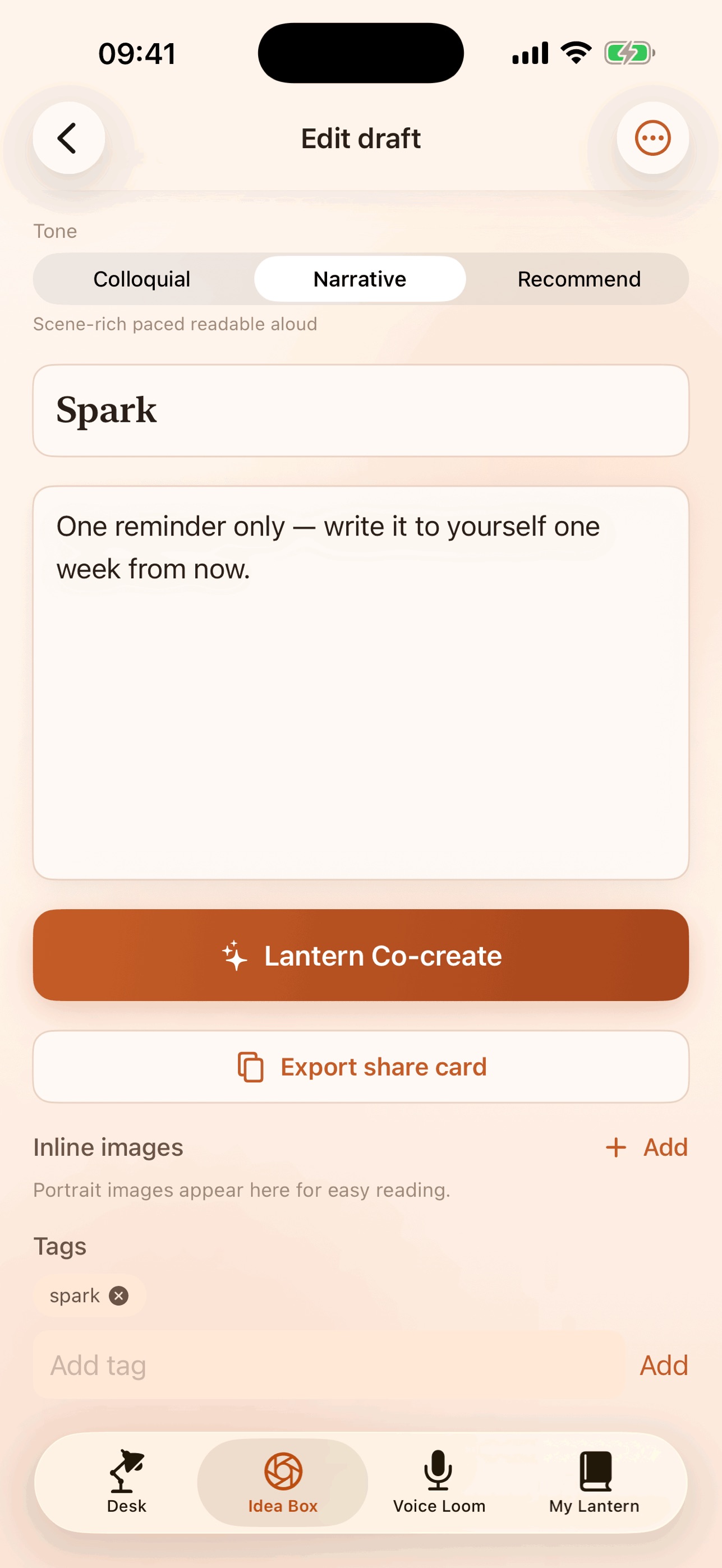 Screenshot 2 of LumenDraft