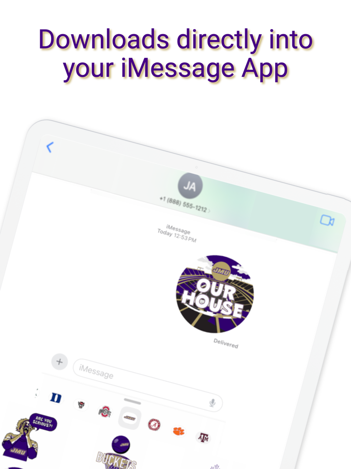 JMU Dukes Sticker Pack 2024