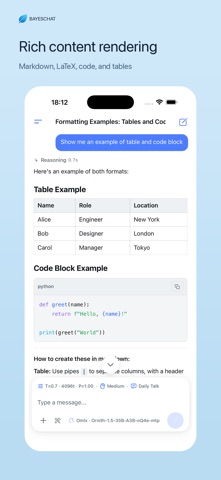BayesChat - AI chat BYOK MCP Screenshot 6 of 10