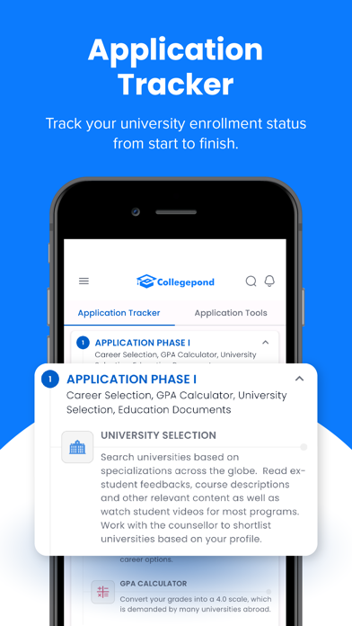 Collegepond Study Abroad Screenshot