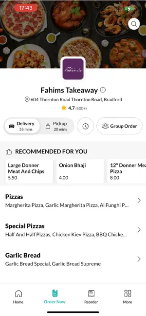 Fahims Takeaway screenshot 2