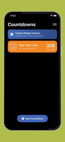 Countdown Widget & App Screenshot 2 of 4