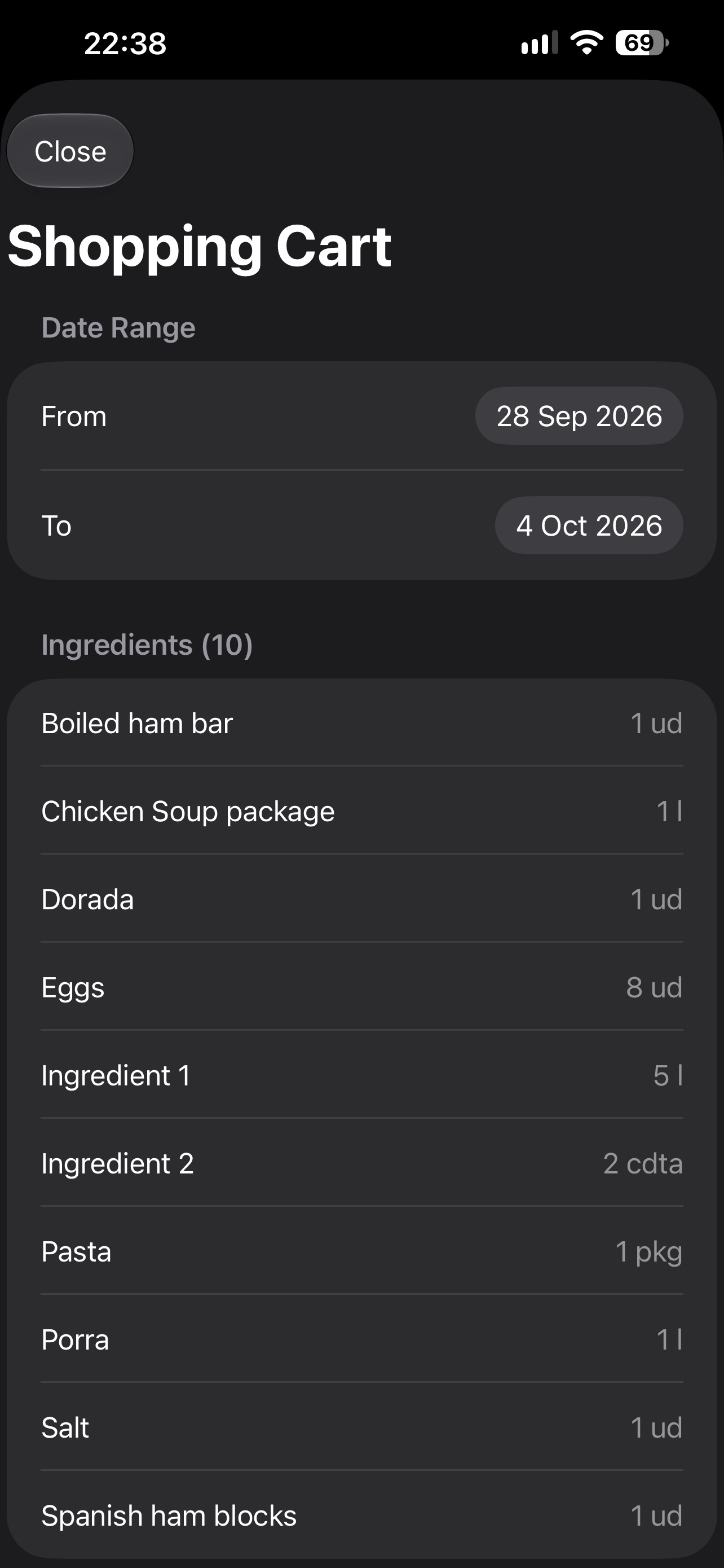 Screenshot 3 of MealListPrep
