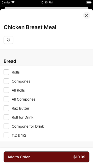 C & B Famous Chicken iPhone screenshot 3 - Food & Drink app