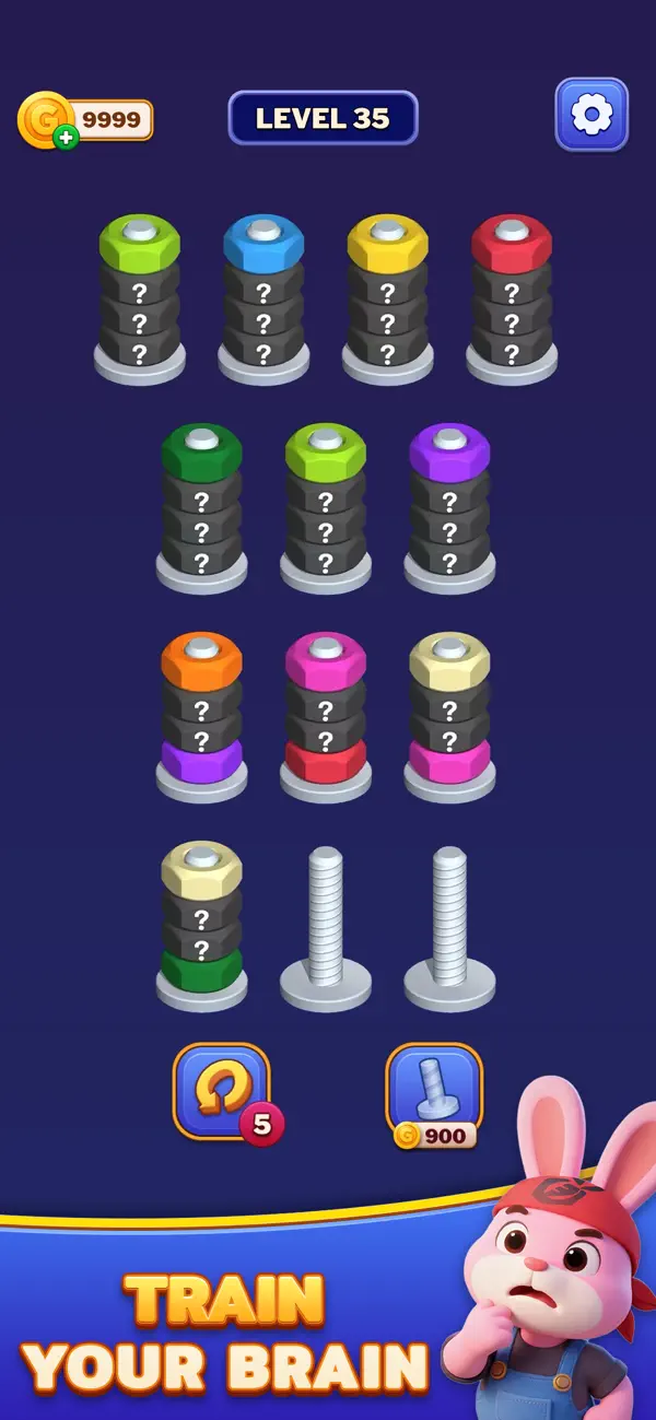 #3. Nuts Spinner - Nut Sort Puzzle (iOS) By: NimbleMind
