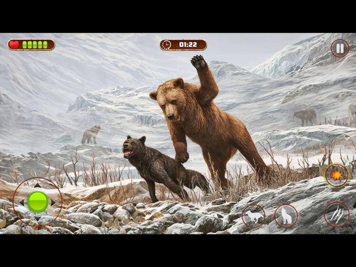 Loup sauvage Jeux danimaux