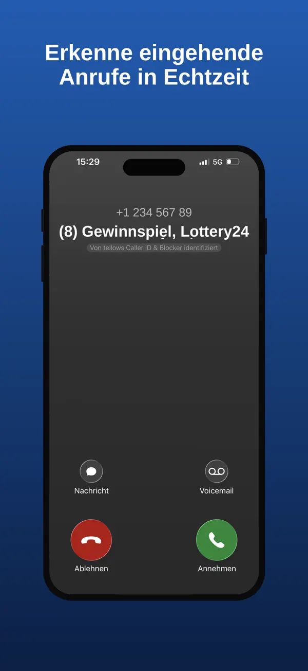 tellows Caller ID & Blocker, Screenshot 1