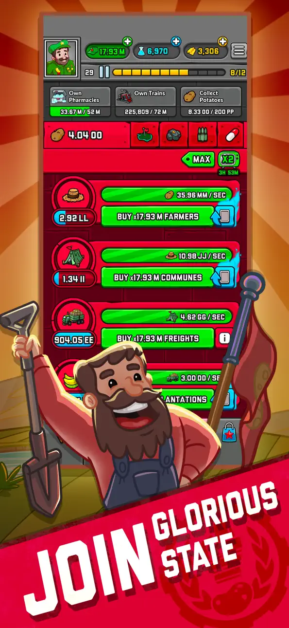 AdVenture Communist iOS Mod IPA screenshot 2 - iOS game interface