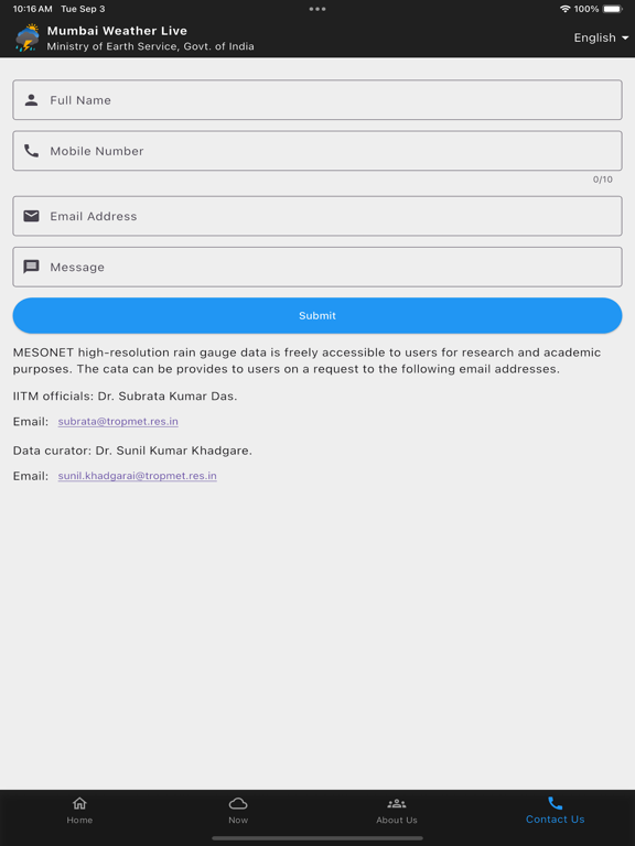 App screenshot