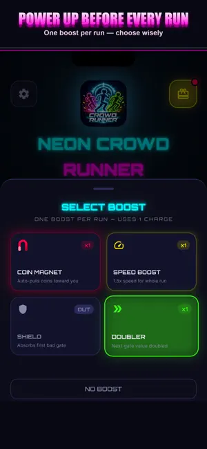 Neon Crowd Runner screenshot 2