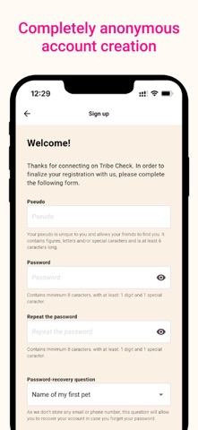Tribe Check - My Safety Net screenshot