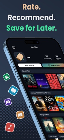 Log: Rate & Recommend Media Screenshot 1 of 5