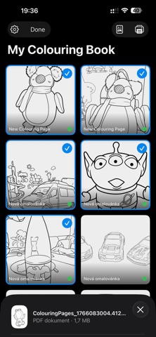 Photo2Colouring Book iPhone screenshot