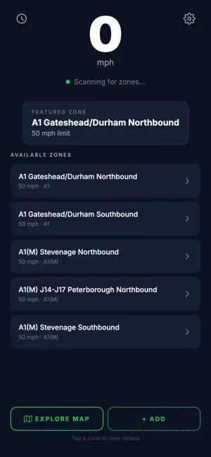 AvgSpeed Camera Zone Tracker screenshot 3