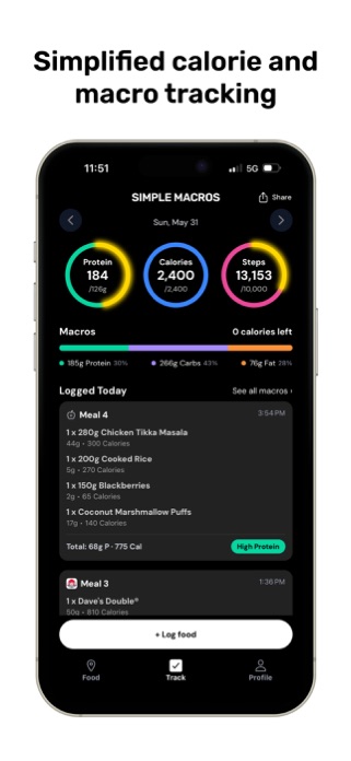 Simple Macros: Calorie Counter Screenshot 1 of 5