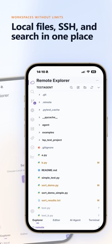 NimoteCode: AI Code & SSH IDE Screenshot 1 of 9