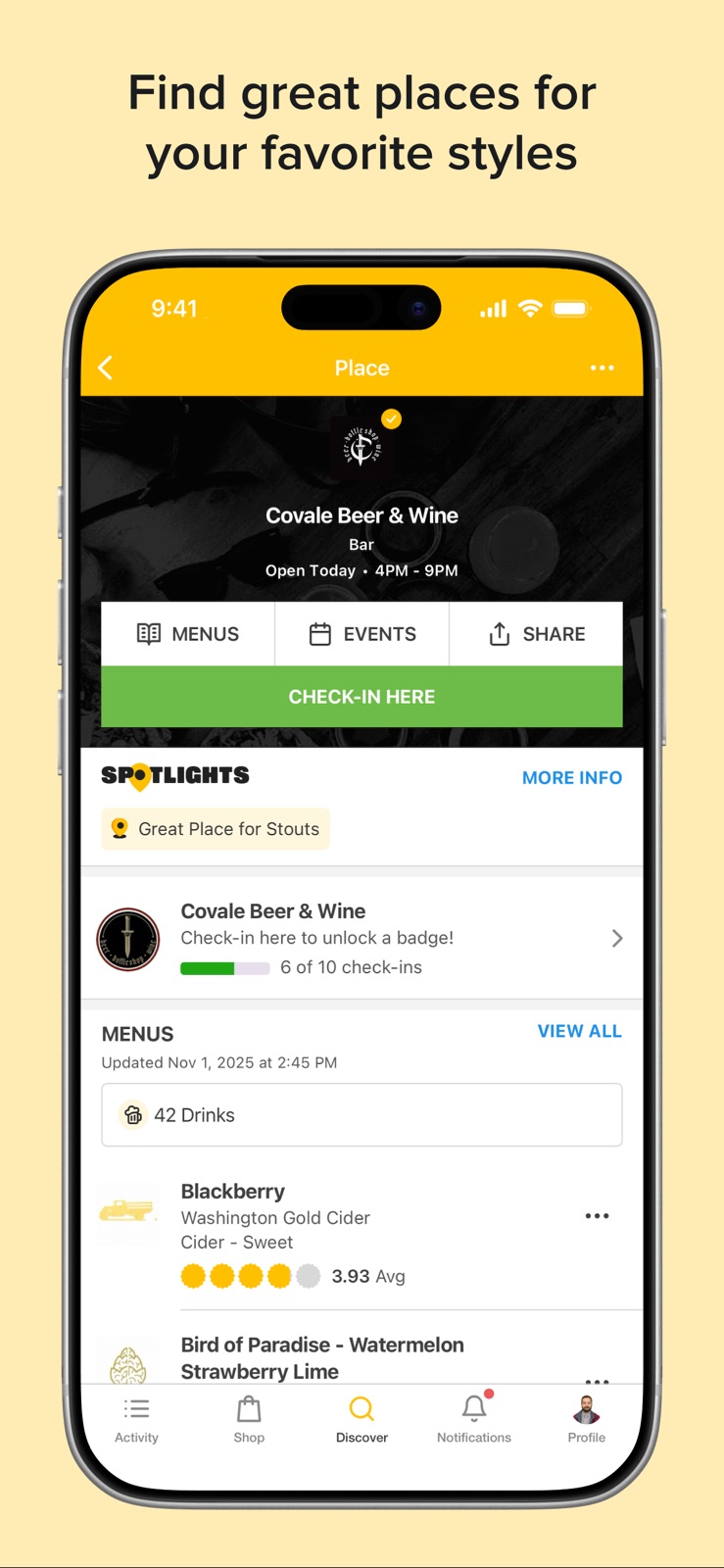 Untappd: Find Drinks You Love iphone screenshot 4