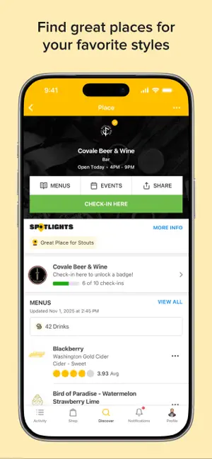 Untappd: Find Drinks You Love iPhone screenshot 4