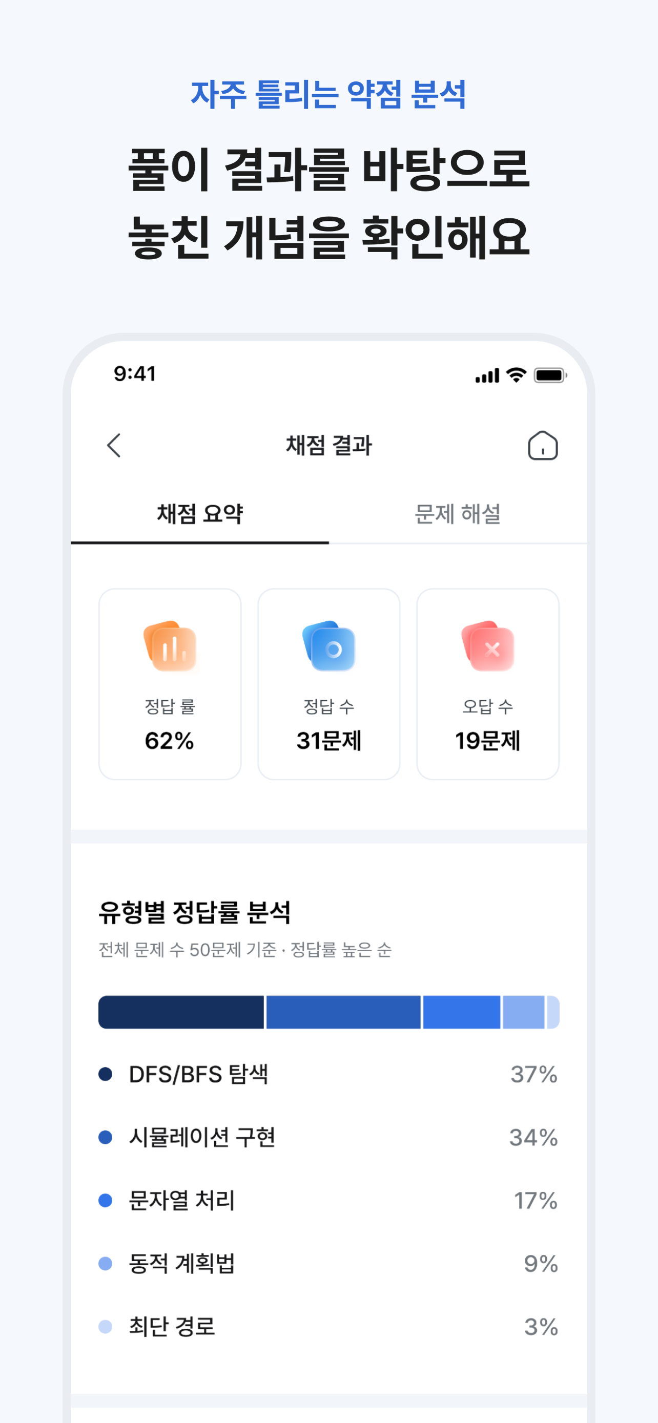 과백이 - AI 문제생성·약점분석 screenshot 4