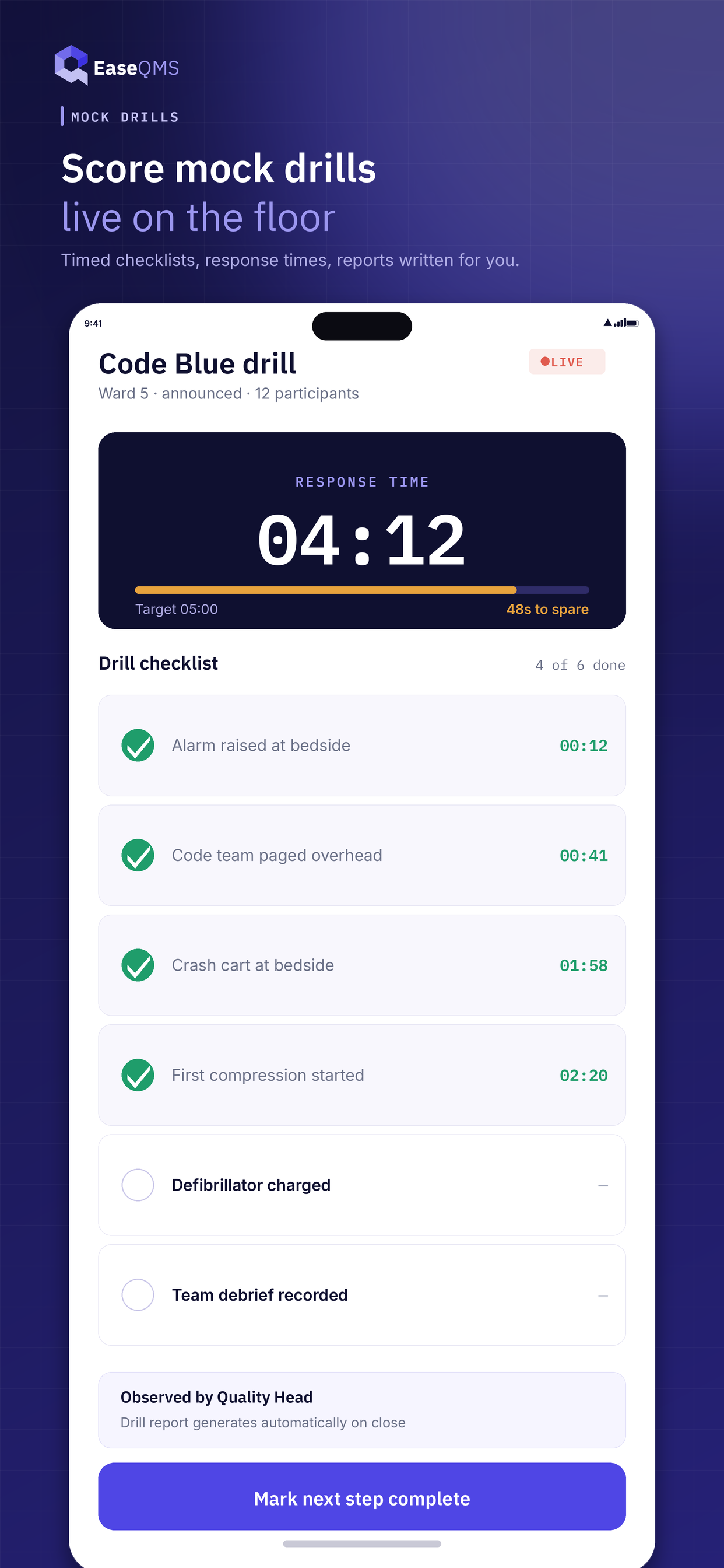 EaseQMS Hospital Quality screenshot 5