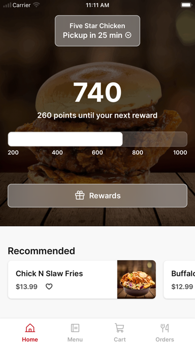 Five Star Chicken To Go iPhone screenshot 1 - Food & Drink app