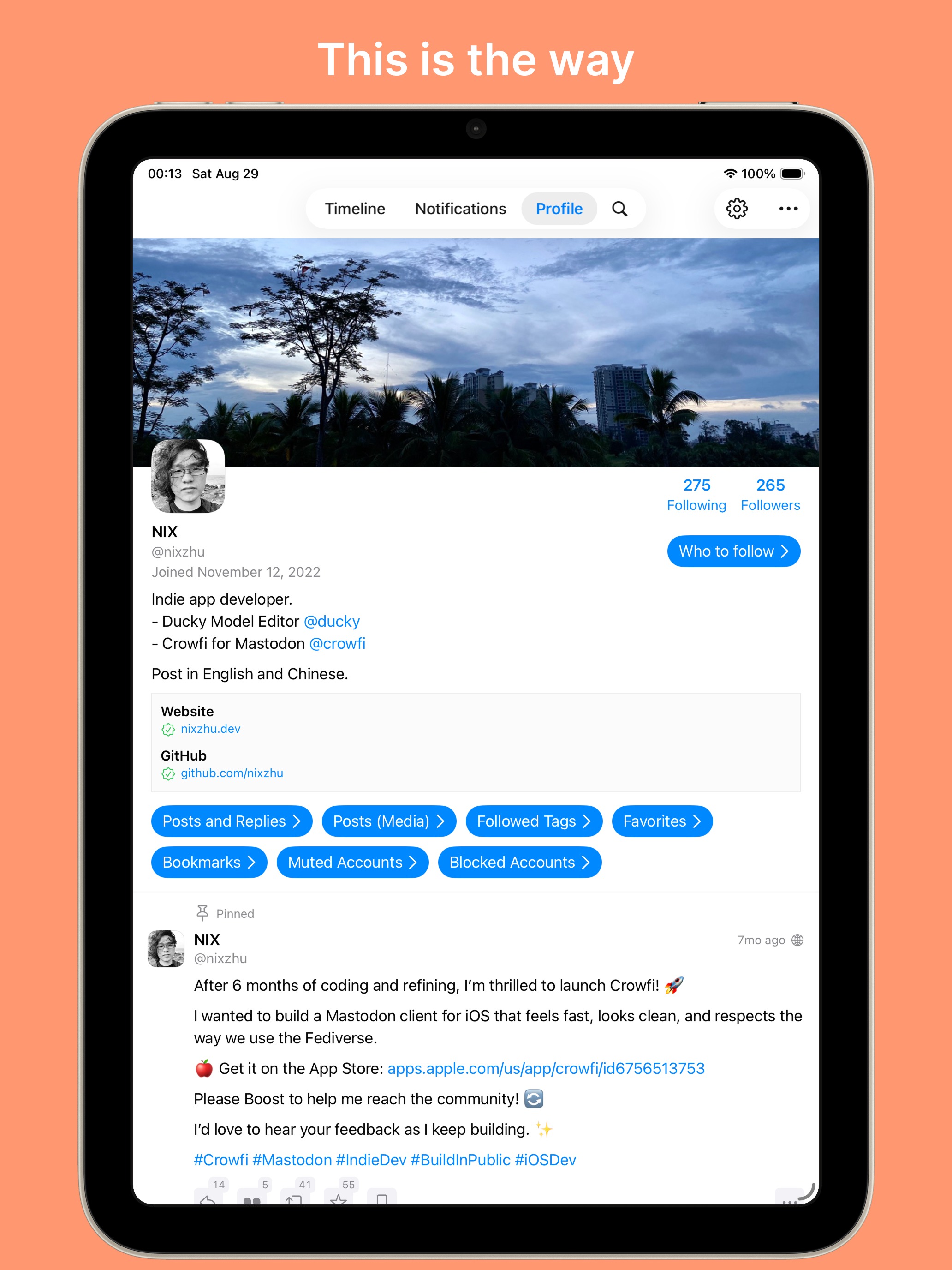 Crowfi for Mastodon screenshot 6