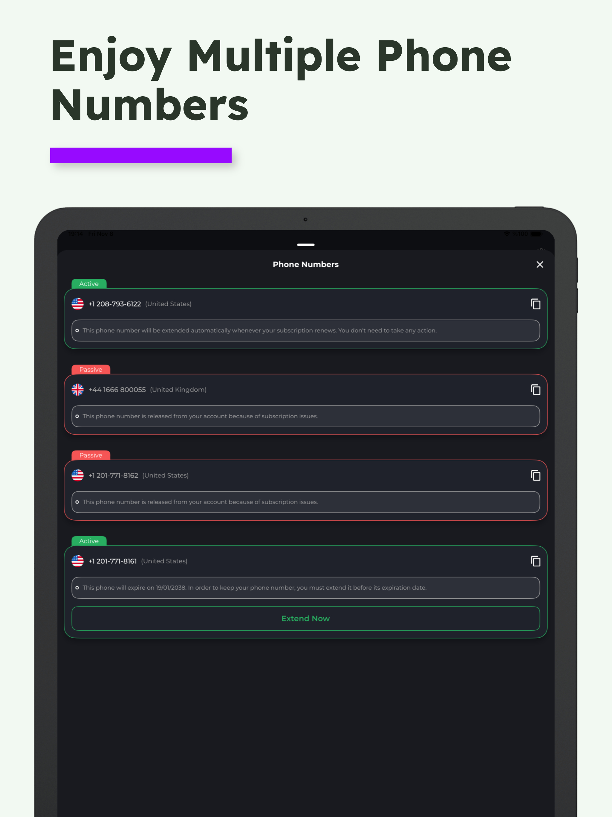 SMSActivate.APP - Virtual Nums
