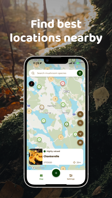 Mushroom Spot: mushroom map iPhone screenshot 2 - Lifestyle app