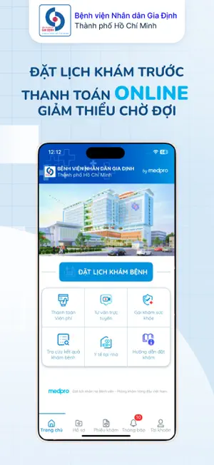 NDGĐ Đặt lịch khám chữa bệnh screenshot 1