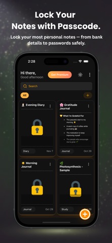 ZyNotes: Private Notes iPhone screenshot