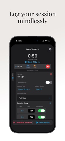 Lift Ai: Workouts made smarter iPhone screenshot