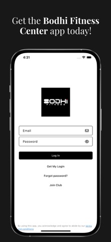 Bodhi Fitness Center iPhone screenshot