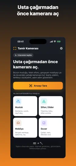 Tamir Kamerası: Arıza Tespiti iPhone Ekran Görüntüsü 1