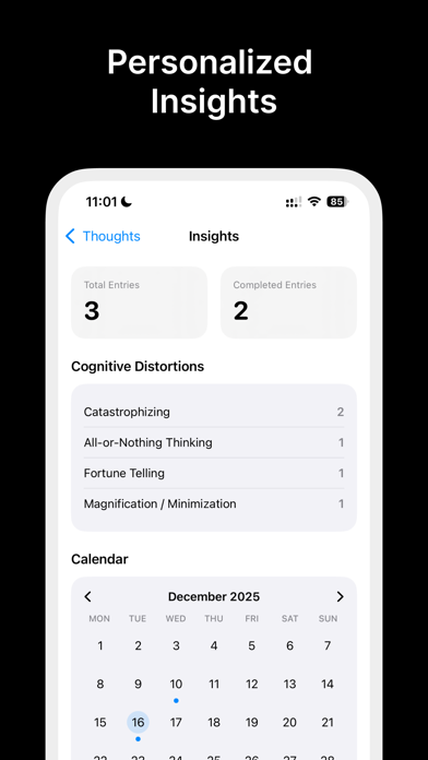 CBT Thought Diary App iPhone screenshot 4 - Health & Fitness app