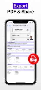 Resume Maker: CV Creator screenshot #4 for iPhone