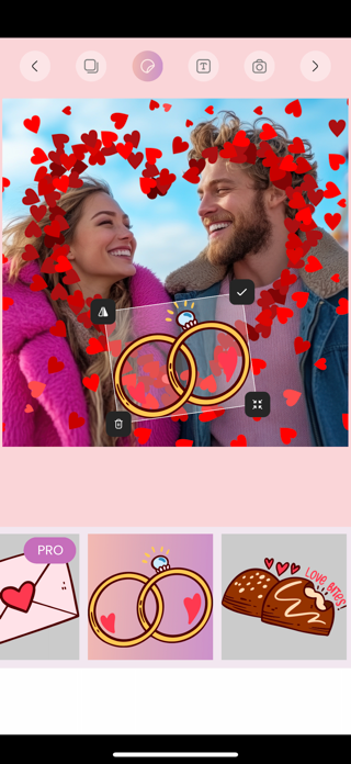 Romantic love photo frames. Screenshot 1 of 7