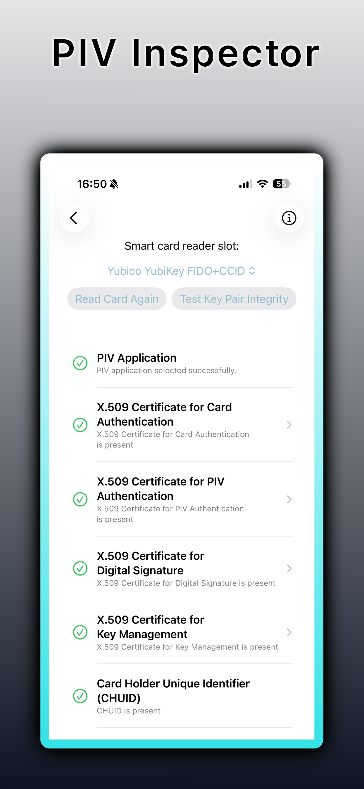 Smart Card Inspector for PIV screenshot 5