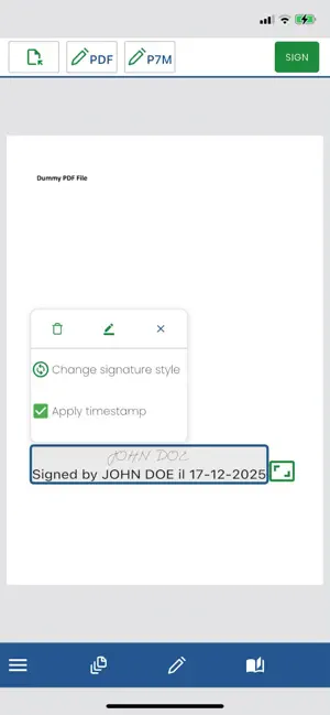 TPsign digital signature screenshot 3