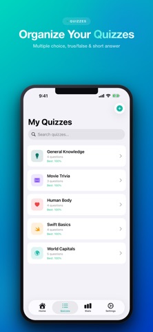 QuizBuilder - Custom Quiz Make iPhone screenshot