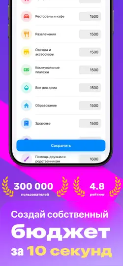 Скриншот Plan: Бюджет и учет финансов на iPhone 2