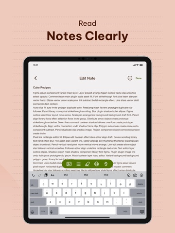 Daily Notes App iPad screenshot