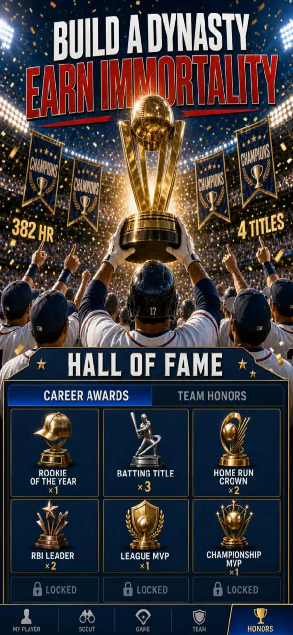 Baseball Rising Star: MVP Life iOS Mod IPA screenshot 5 - iOS game interface