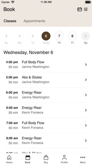 Evoken studio iPhone screenshot 2 - Health & Fitness app