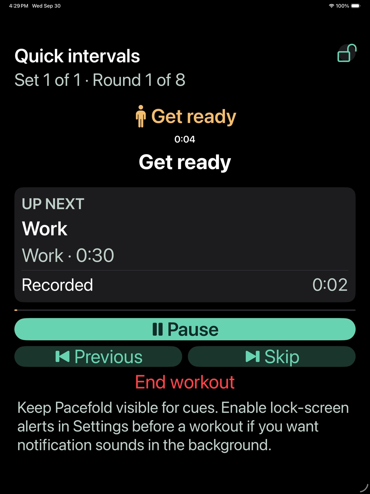 Screenshot 10 of Pacefold: Interval Timer