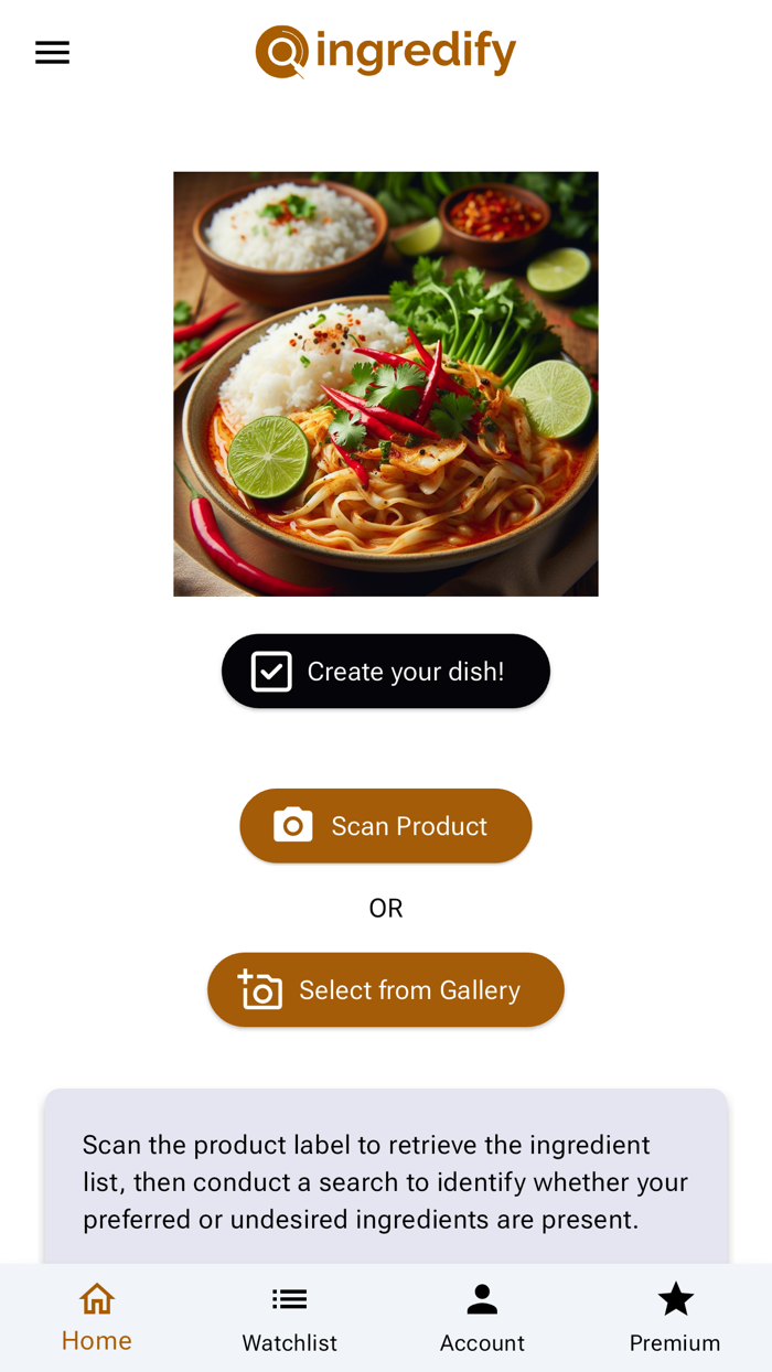 Ingredify - Food scanner