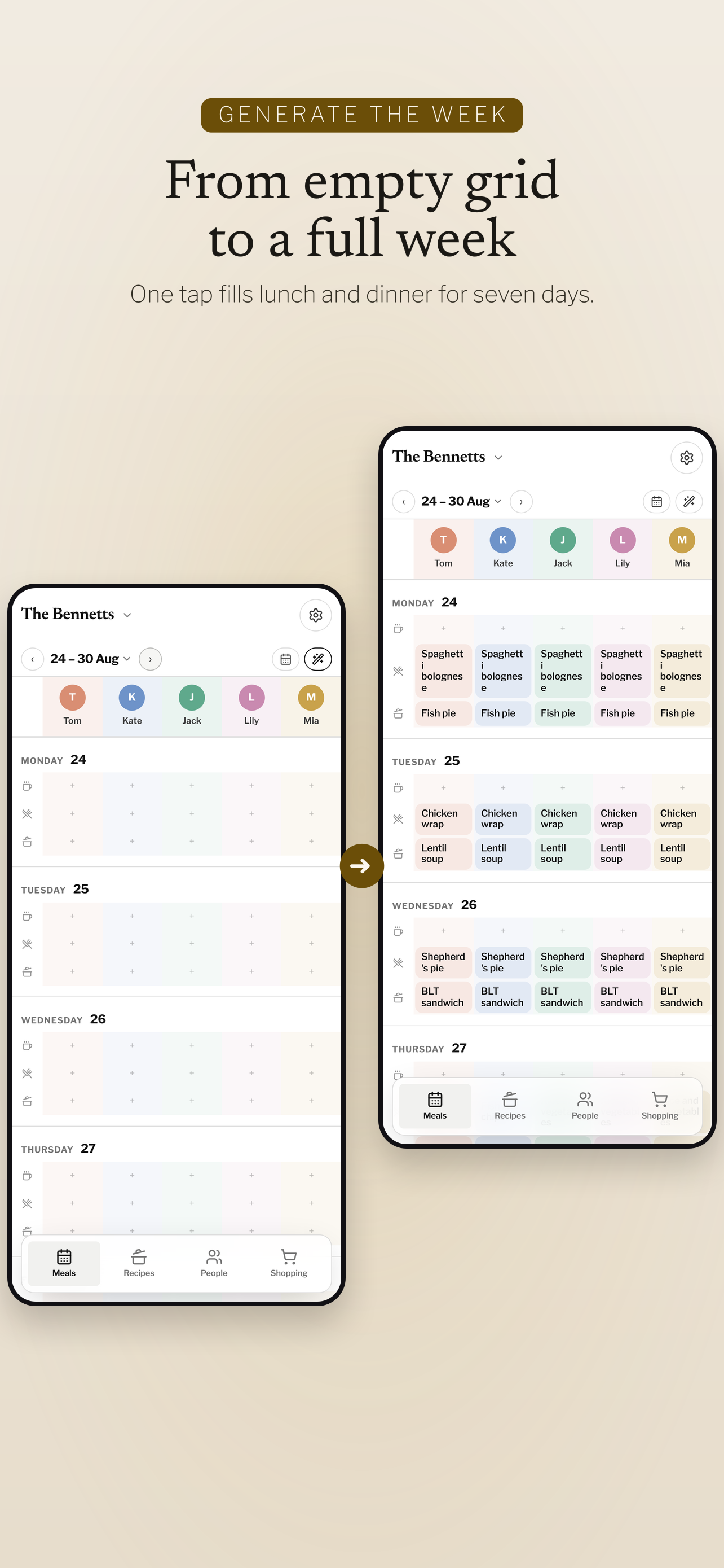 Desco: Family Meal Planner screenshot 2