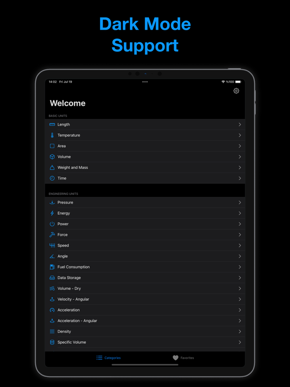 Unit Converter and Calculator. iPad screenshot 4 - Utilities app