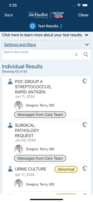 MyMethodist screenshot 5