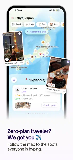 Voyla! Map Your Social Feeds screenshot 2
