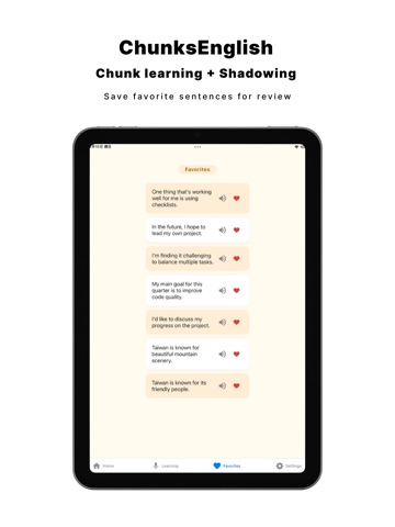 ChunksEnglish - Learn English iPad screenshot